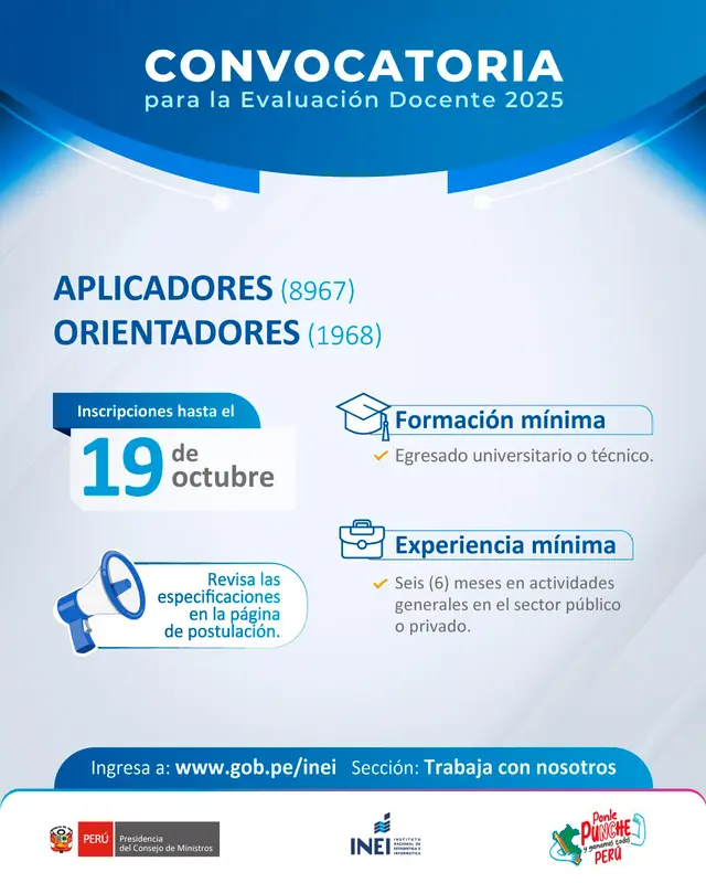 Convocatoria INEI