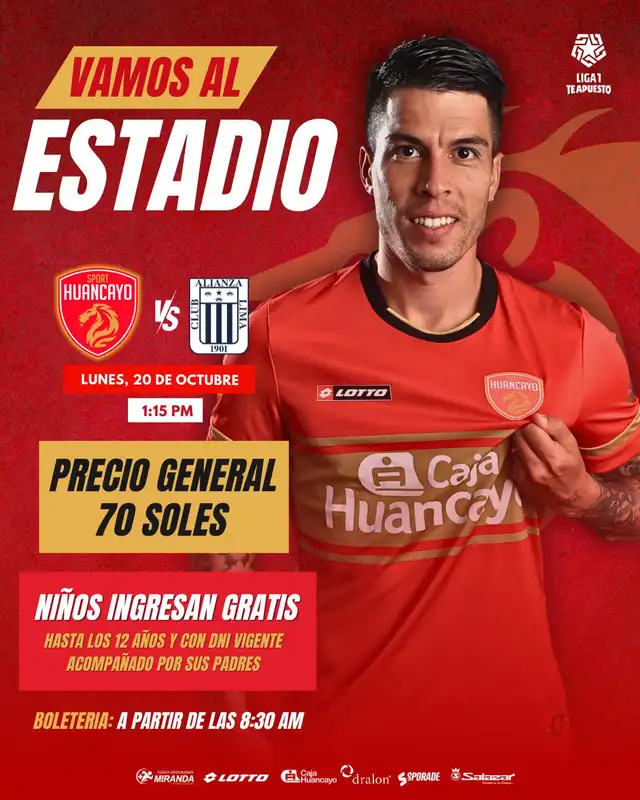 Entradas Alianza Lima vs Sport Huancayo Entradas Alianza Lima vs Sport Huancayo