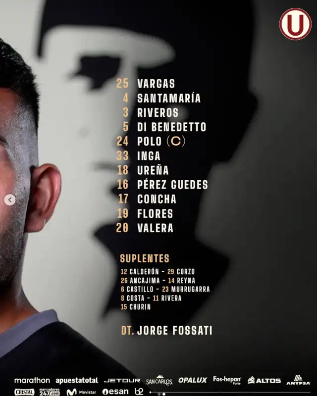 Universitario vs. Deportivo Garcilaso.   