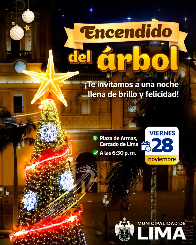 encendido del árbol