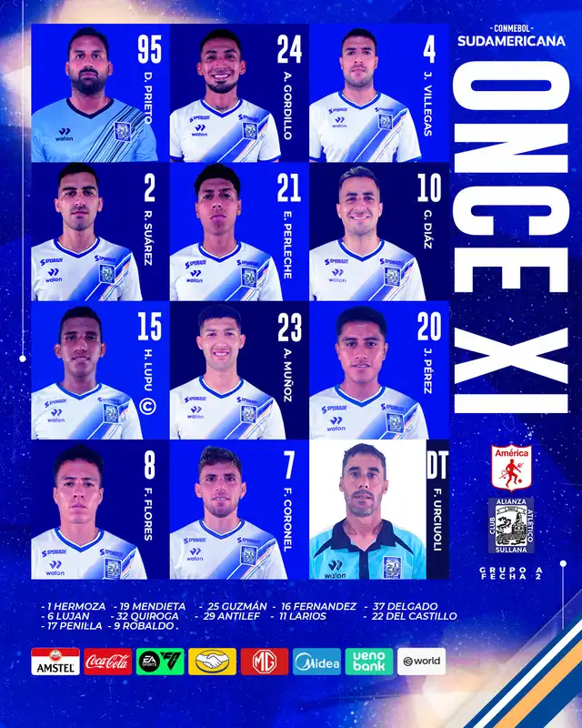 Alineación confirmada.