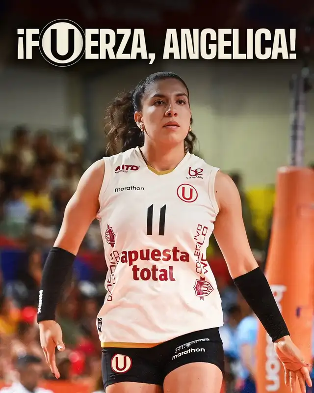 Universitario Vóley informó que Angelica Bustamante sufrió una lesión
