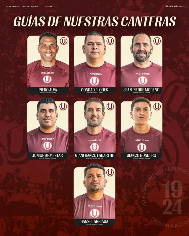 Universitario presentó a los técnicos de las divisiones menores