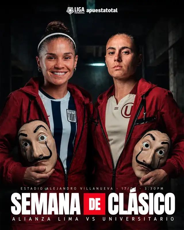 Alianza Lima se enfrentará a Universitario de Deportes por la Liga Femenina 2026