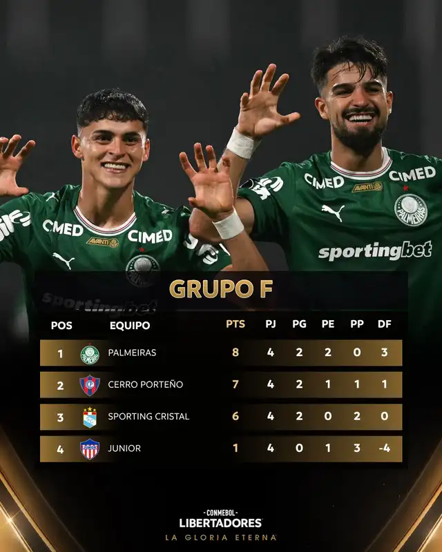 Así va el grupo F de la Copa Libertadores