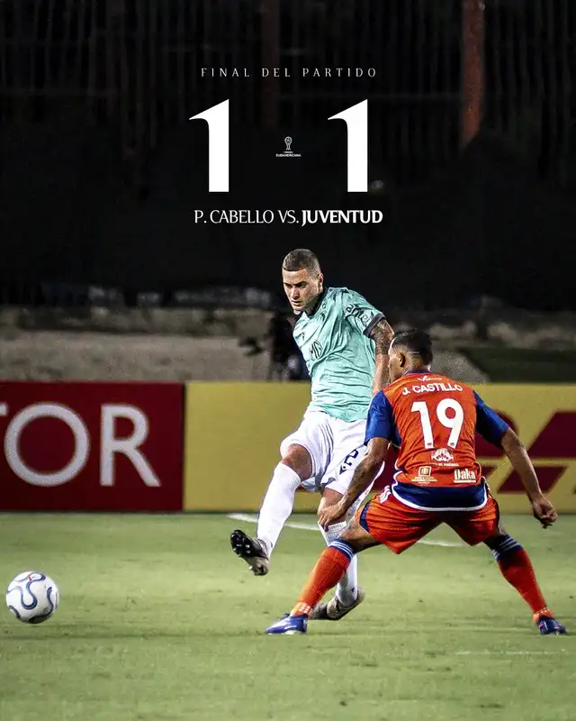 Juventud empató 1-1 ante Puerto Cabello en la penúltima fecha de la Copa Sudamericana 2026