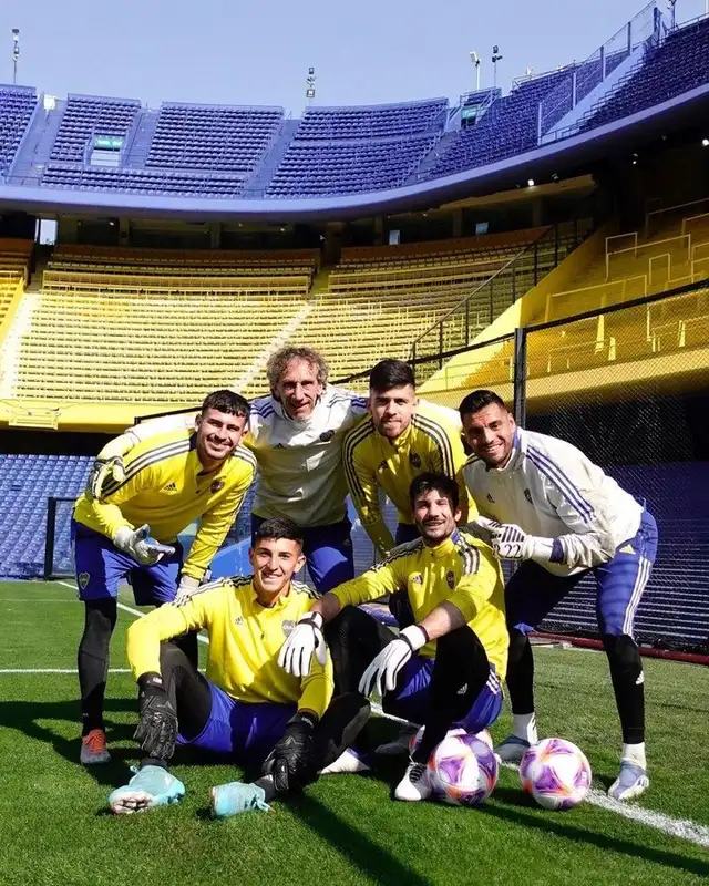 Fernando Gayoso juntos al Sergio Romero en Boca Juniors