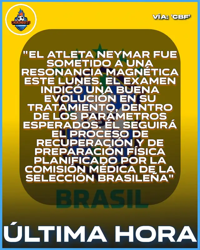 Comunicado de la CBF sobre Neymar Junior. Comunicado de la CBF sobre Neymar Junior.
