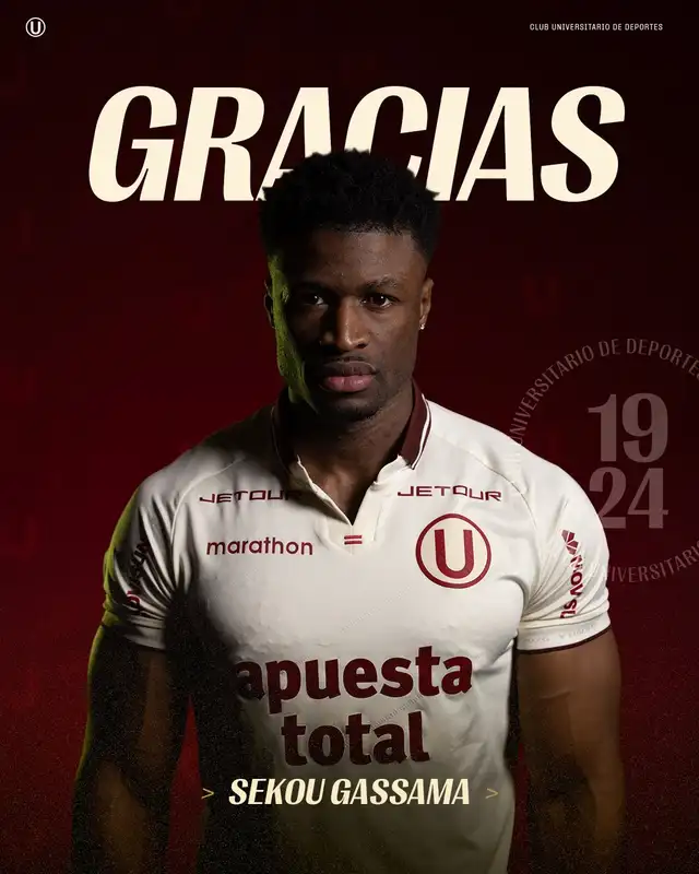 Universitario anunció la salida de Sekou Gassama de manera oficial
