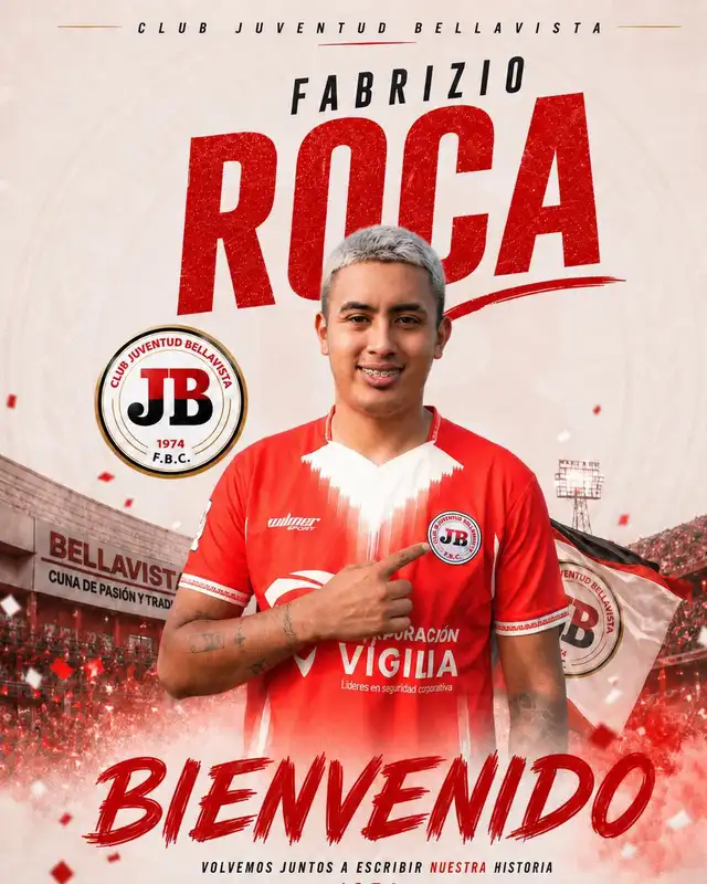 Fabrizio Roca, exjugador de Sport Boys, fue presentado como nuevo jugador de Juventud Bellavista