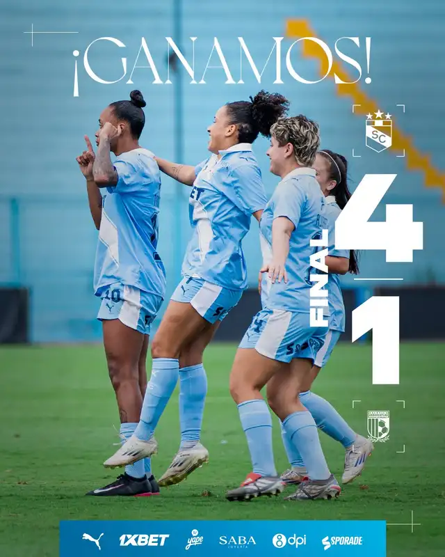 Sporting Cristal ganó 4-1 a Atlético Andahuaylas en la semifinal de ida del Torneo Apertura de la Liga Femenina 2026