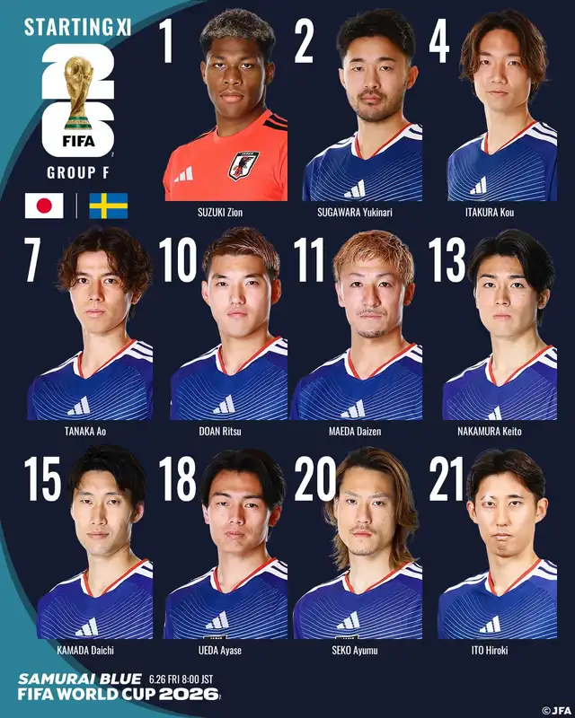 Once confirmado de Japón Once confirmado de Japón