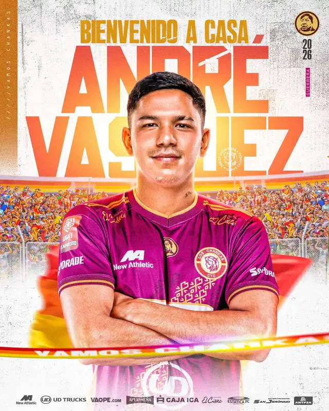André Vásquez, exjugador de Alianza Lima, es flamante fichaje de Los Chankas