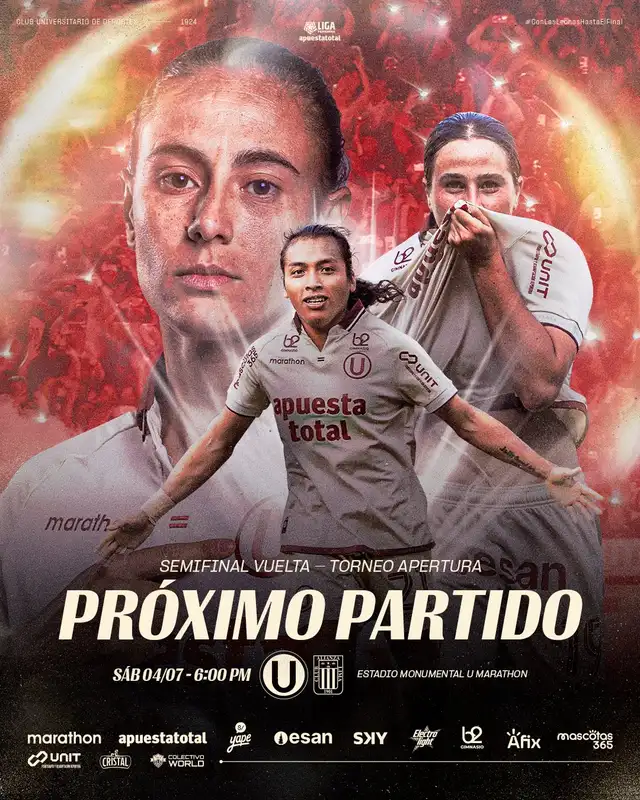 Universitario vs Alianza Lima por Liga Femenina