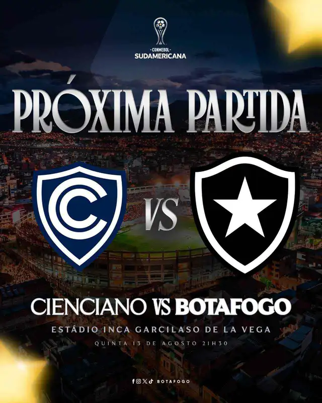 Cienciano, Botafogo, Copa Sudamericana 2026, octavos de final, partido de ida