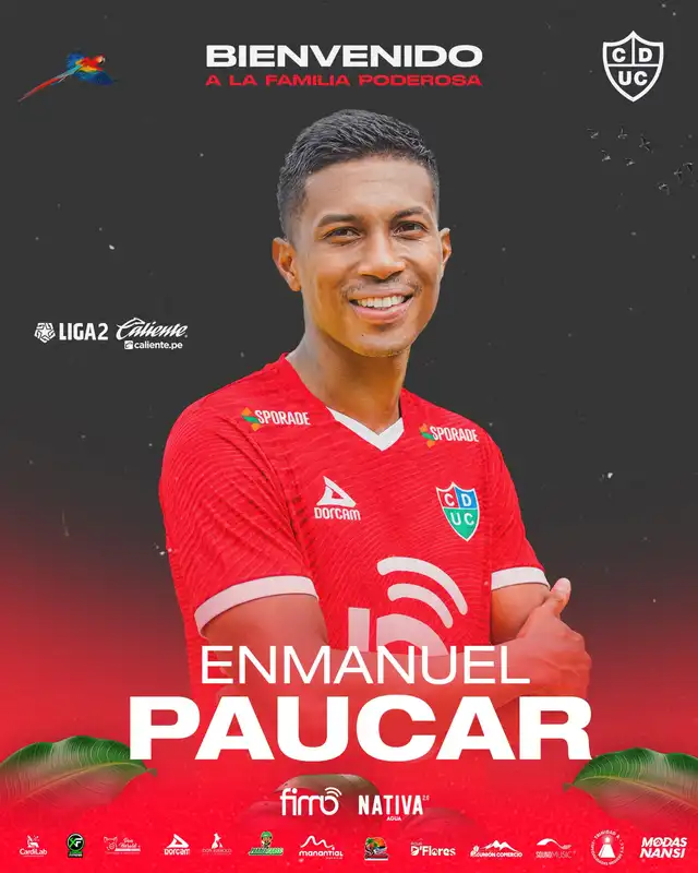 Enmanuel Páucar, exjugador de Universitario, es nuevo jugador de Unión Comercio Enmanuel Páucar, exjugador de Universitario, es nuevo jugador de Unión Comercio