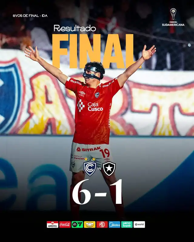 Matías Succar, Cienciano, Botafogo, Copa Sudamericana 2026