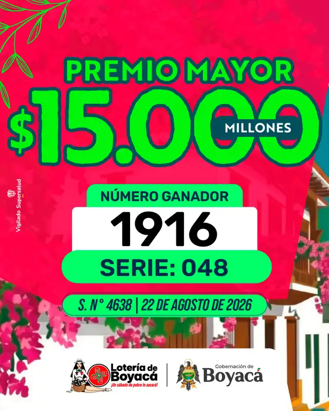 Lotería de Boyacá Lotería de Boyacá