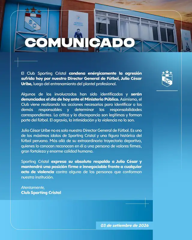 Sporting Cristal, Julio César Uribe Sporting Cristal, Julio César Uribe
