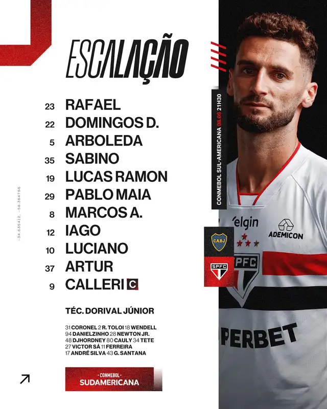 Alineación de Sao Paulo Alineación de Sao Paulo