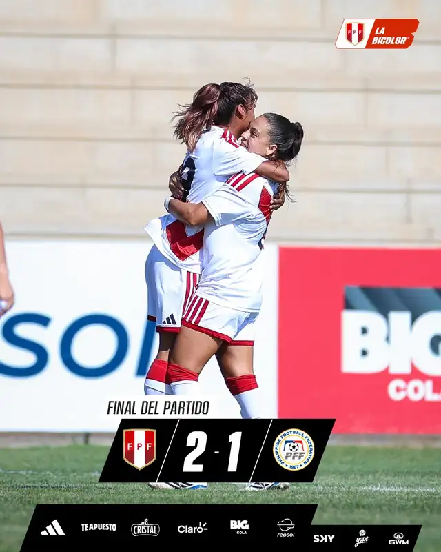 Selección peruana femenina ganó 2-1 a Filipinas en amistoso