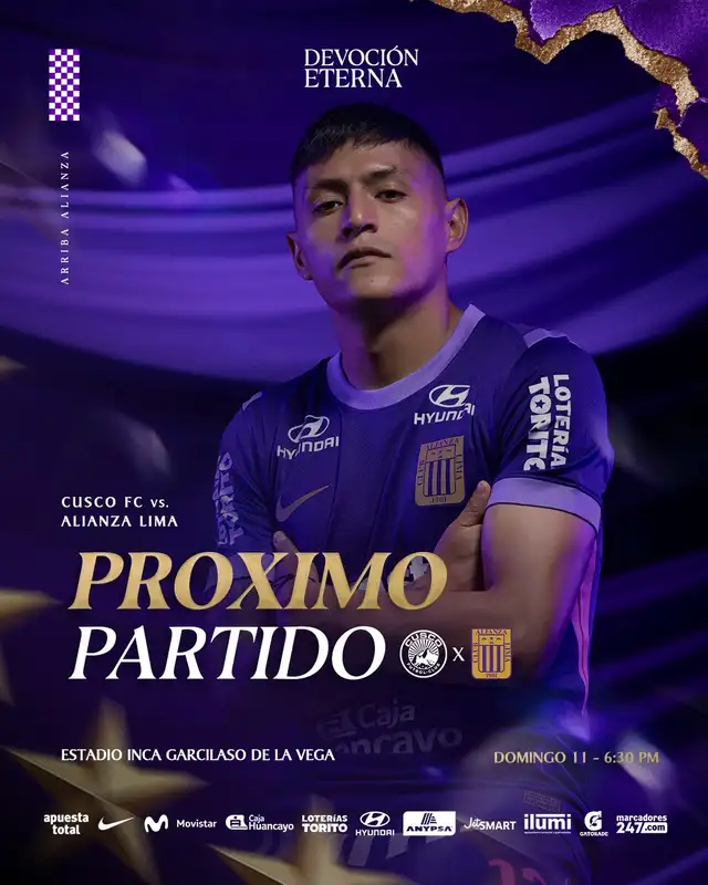 Alianza Lima jugará con camiseta morad ante Cusco FC Alianza Lima jugará con camiseta morad ante Cusco FC