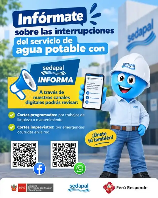 sedapal corte de agua