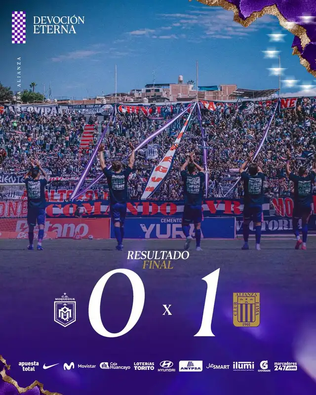 Alianza Lima, CD Moquegua, Torneo Clausura Alianza Lima, CD Moquegua, Torneo Clausura