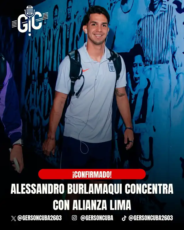 Alessandro Burlamaqui concentra con Alianza Lima