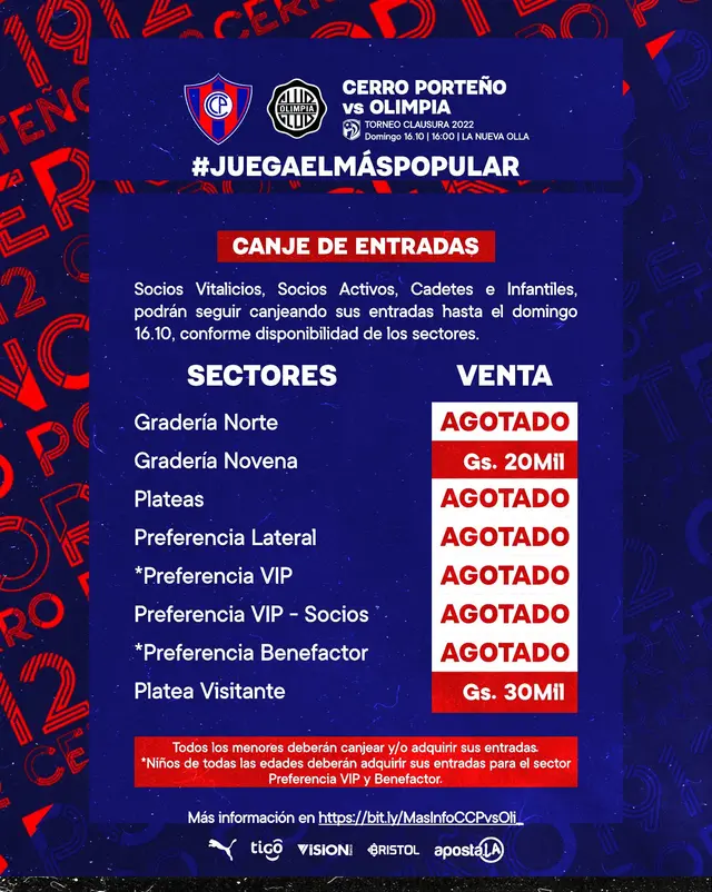 Cerro Porteño vs Olimpis