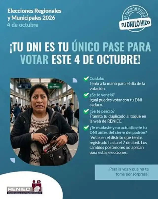 Se puede votar con dni vencido el 4 de octubre 2026 Se puede votar con dni vencido el 4 de octubre 2026