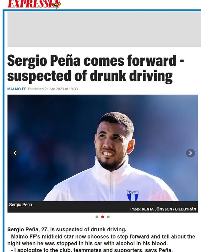Sergio Peña detenido. Sergio Peña detenido.