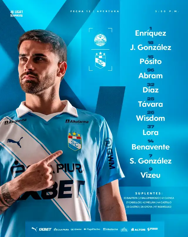 Sporting Cristal vs Comerciantes Unidos