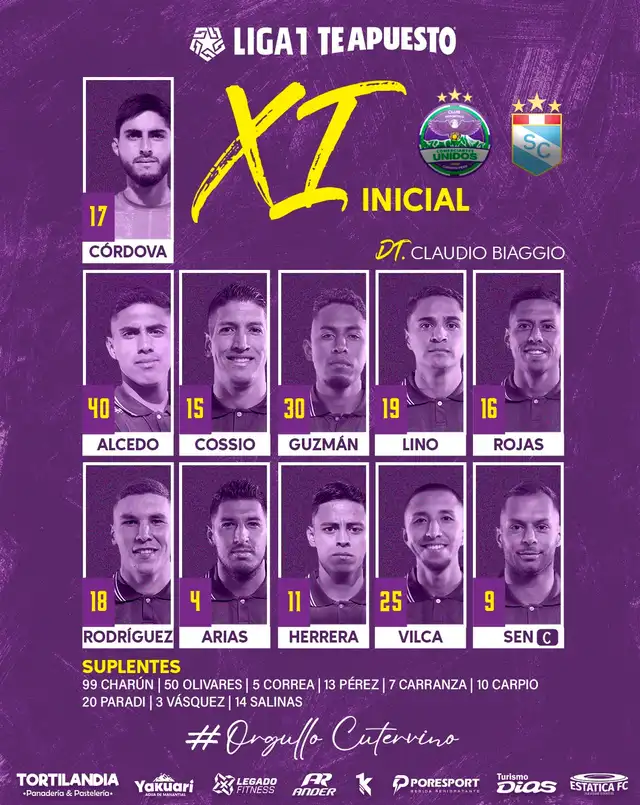Sporting Cristal vs Comerciantes Unidos