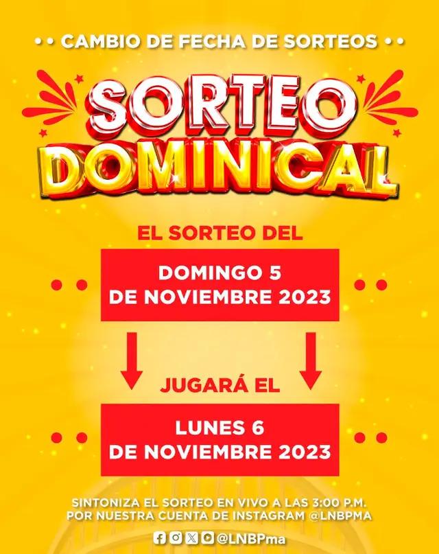  Sorteo Dominical 