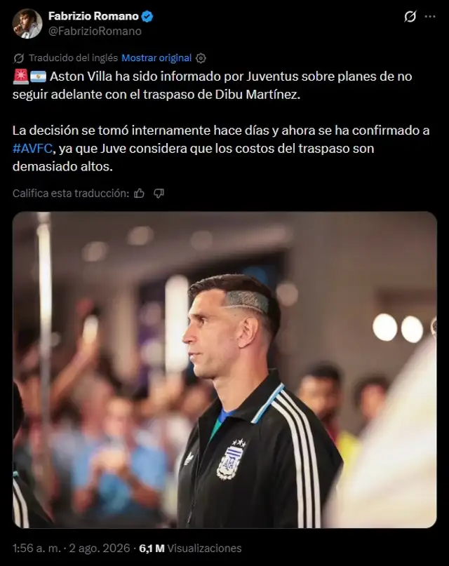 Dibu Martínez, Juventus Dibu Martínez, Juventus