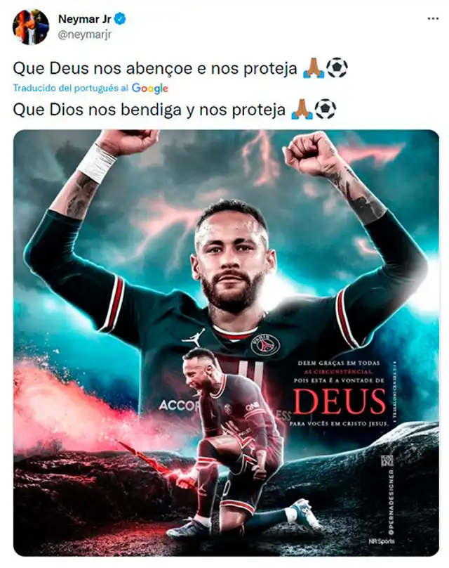 Mensaje de Neymar previo al duelo entre PSG vs. Nantes. Mensaje de Neymar previo al duelo entre PSG vs. Nantes.
