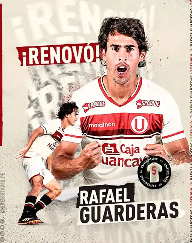 Rafael Guarderas seguirá en Universitario por todo el 2022.   