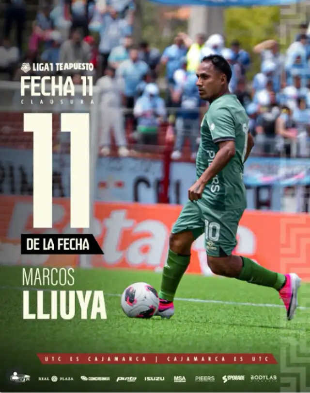Marcos Lliuya fue escogido para el once ideal de la fecha 11