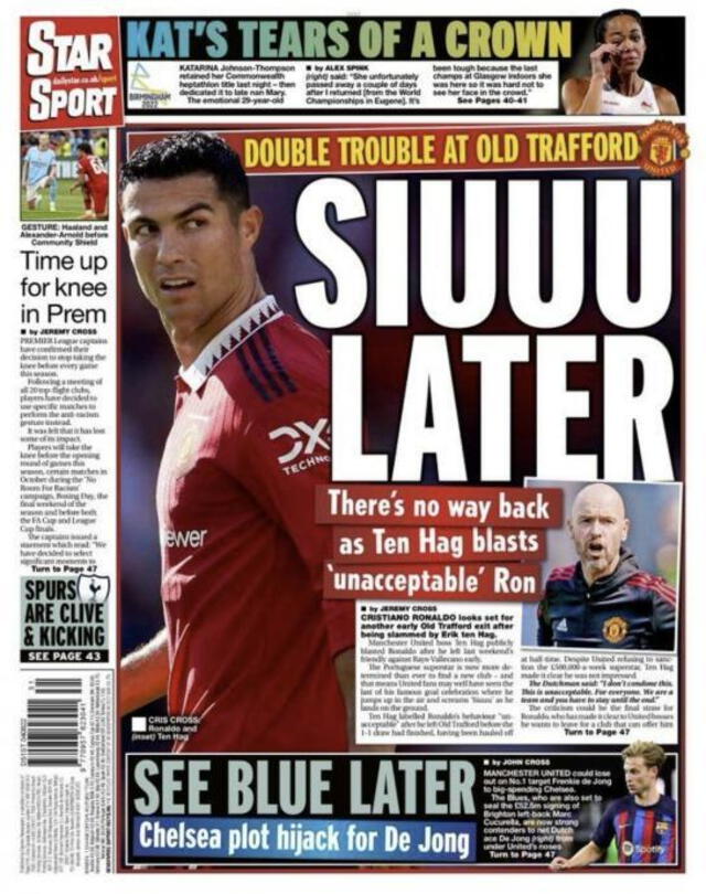 Portada de diario Star Sport