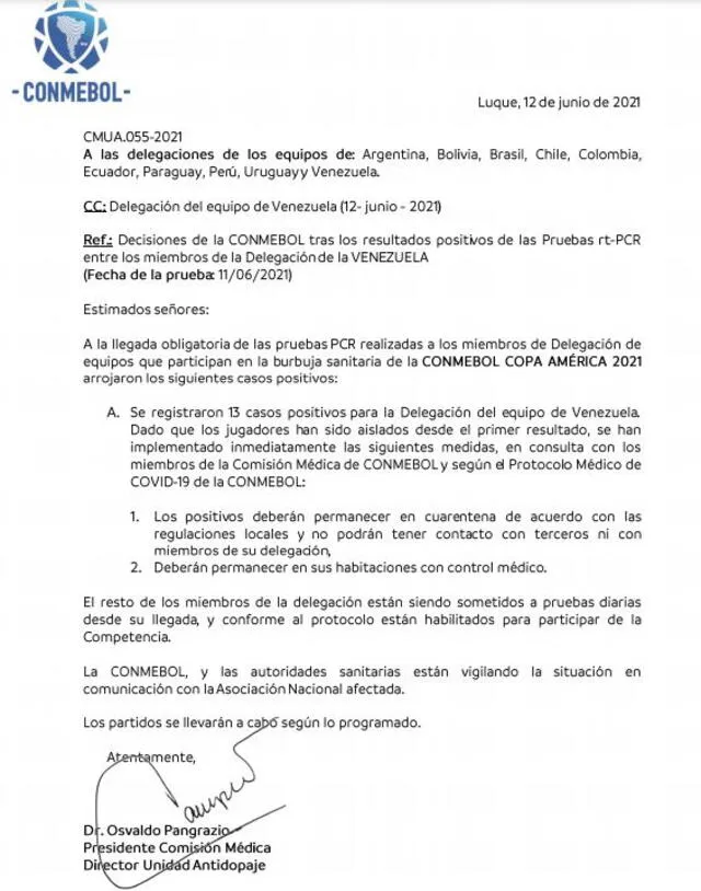 Comunicado Venezuela