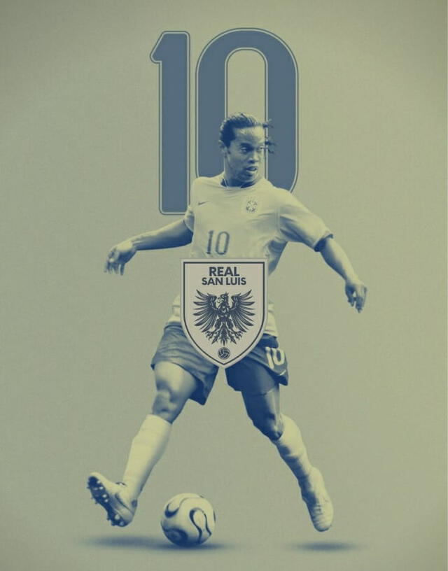 Ronaldinho es nuevo fichaje de Real San Luis.