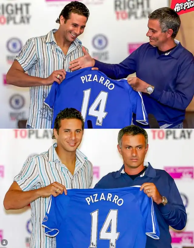 Pizarro llegó al Chelsea tras pedido de José Mourinho. Foto: Atepicks