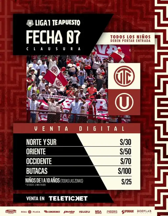 Entradas Universitario vs UTC