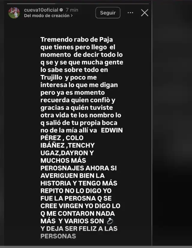  Christian Cueva y su picante mensaje | Instagram<br>    
