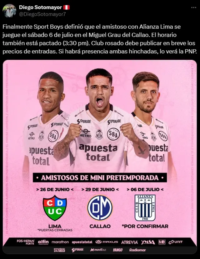 Alianza Lima Sport Boys
