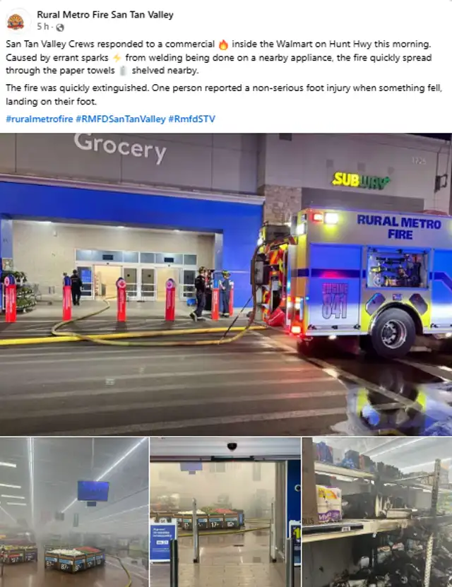 Walmart incendio