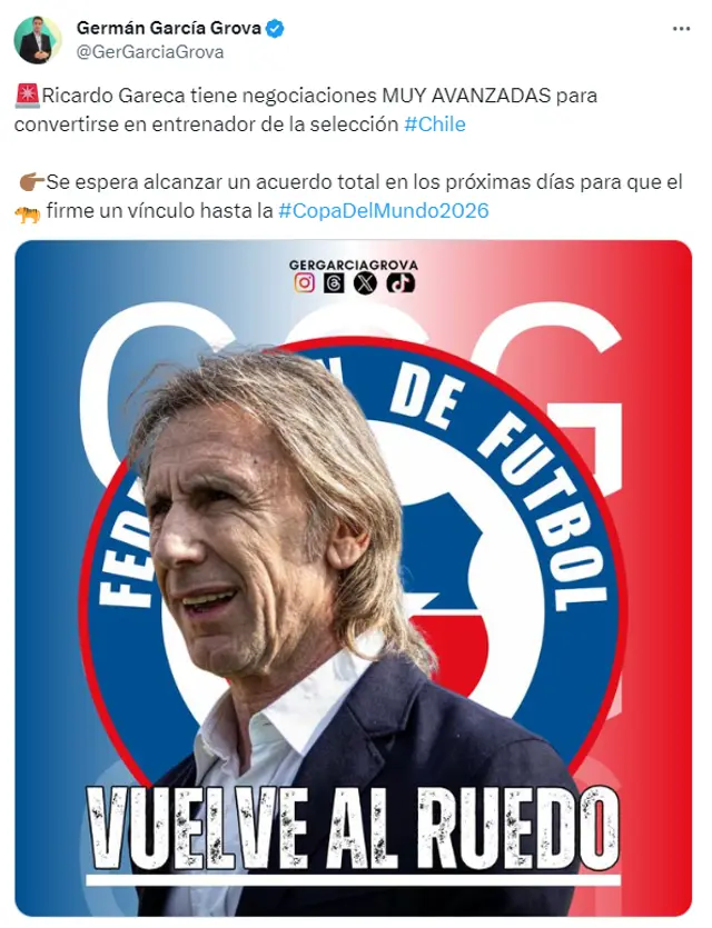 Ricardo Gareca, Selección Chilena