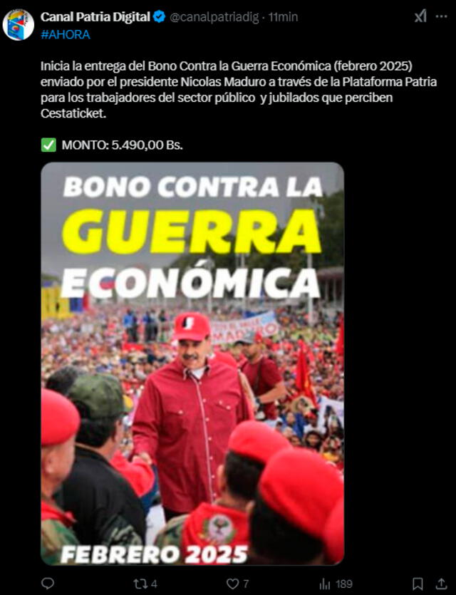 Bono de Guerra Económica Bono de Guerra Económica
