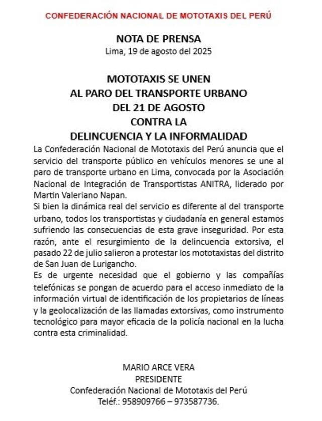 Paro de transportistas